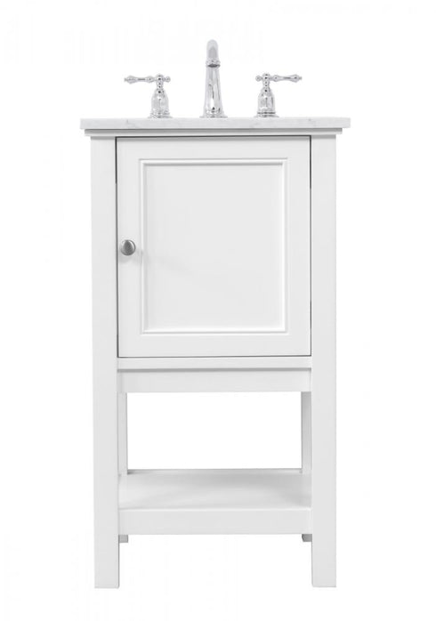 Elegant Lighting Metropolis 19 in. Single bathroom vanity set in Black Model: VF27019BK
