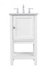 Elegant Lighting Metropolis 19 in. Single bathroom vanity set in Black Model: VF27019BK