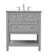 Elegant Lighting Metropolis 30 in. Single bathroom vanity set in Black Model: VF27030BK