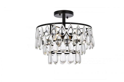 Elegant Lighting Mila 3 Light Flush Mount Model: 1103F14C