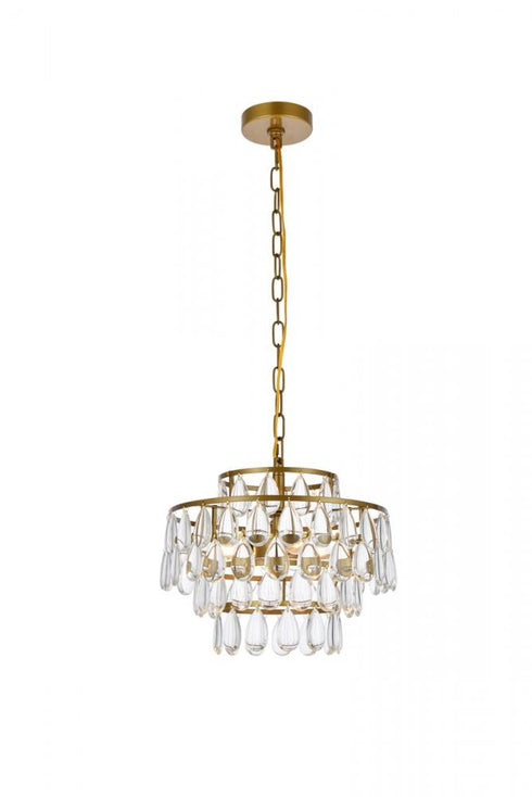 Elegant Lighting Mila 3 Light Pendant Model: 1102D14C