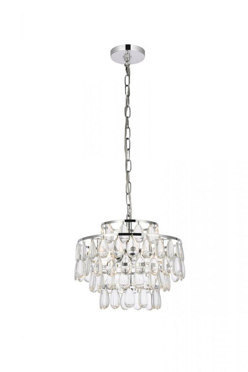 Elegant Lighting Mila 3 Light Pendant Model: 1102D14C