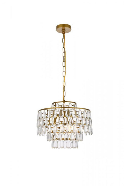 Elegant Lighting Mila 3 Light Pendant Model: 1102D16C