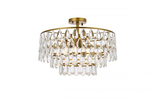 Elegant Lighting Mila 5 Light Flush Mount Model: 1103F20C