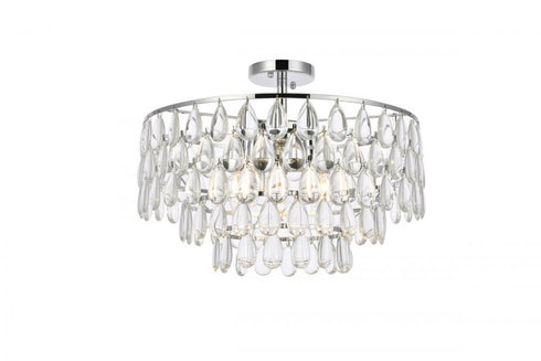 Elegant Lighting Mila 5 Light Flush Mount Model: 1103F20C