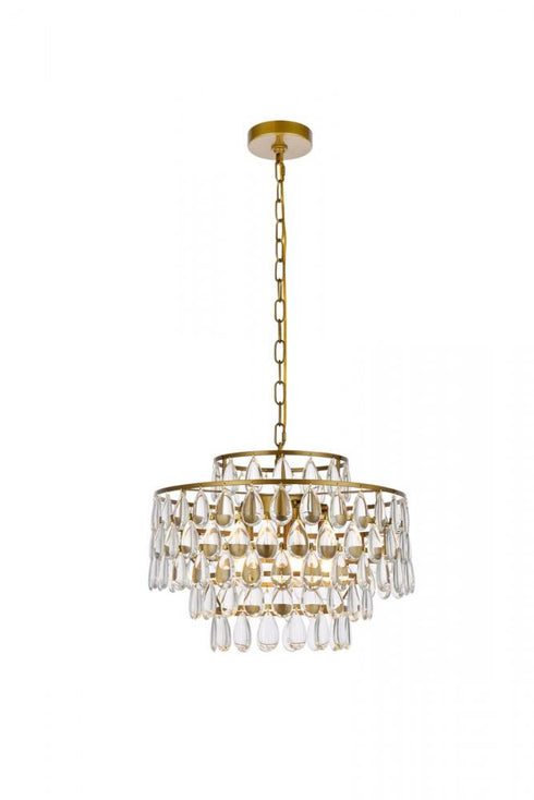 Elegant Lighting Mila 5 Light Pendant Model: 1102D18C