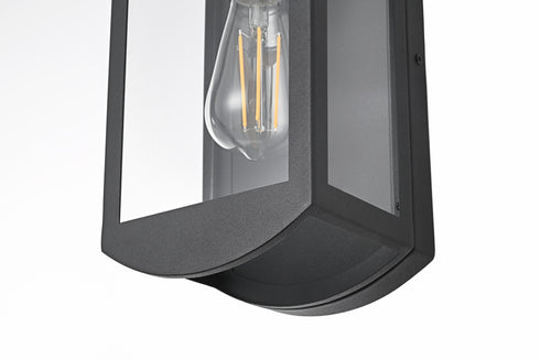 Elegant Lighting Miles 1 Light Wall Sconce W6.0 Inch E5.1 Inch H12.0 Inch in Black Model: OD410W12BK