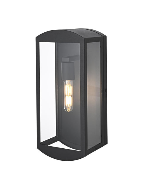 Elegant Lighting Miles 1 Light Wall Sconce W6.7 Inch E5.9 Inch H16.0 Inch in Black Model: OD410W16BK