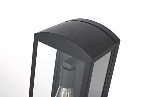 Elegant Lighting Miles 1 Light Wall Sconce W6.7 Inch E5.9 Inch H16.0 Inch in Black Model: OD410W16BK