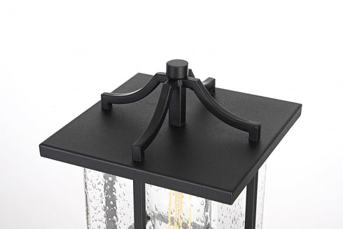 Elegant Lighting Miller 7 inch Outdoor Pendant in Black Model: OD312P16BK