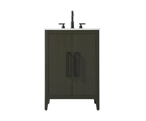 Elegant Lighting Millie 24 inch Single Bathroom Vanity in Grey Model: VF29324GR