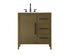 Elegant Lighting Millie 32 inch Single Bathroom Vanity in Grey Model: VF29332GR