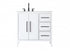 Elegant Lighting Millie 36 inch Single Bathroom Vanity in Grey Model: VF29336GR