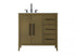 Elegant Lighting Millie 36 inch Single Bathroom Vanity in Grey Model: VF29336GR