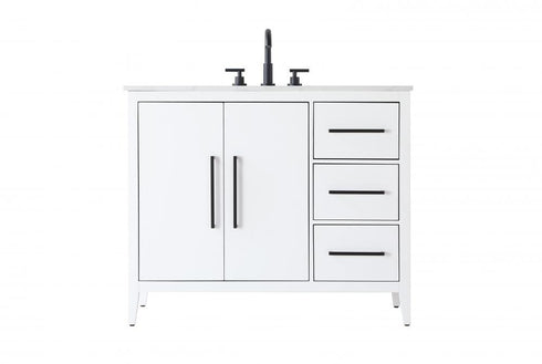 Elegant Lighting Millie 42 inch Single Bathroom Vanity in Grey Model: VF29342GR