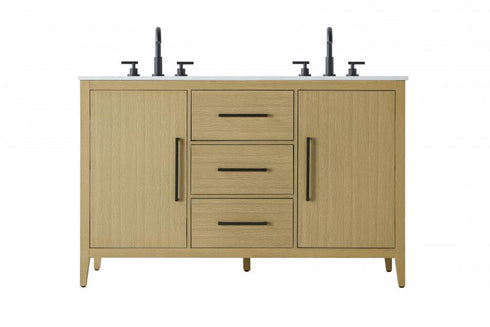 Elegant Lighting Millie 54 inch Double Bathroom Vanity in Grey Model: VF29354DGR