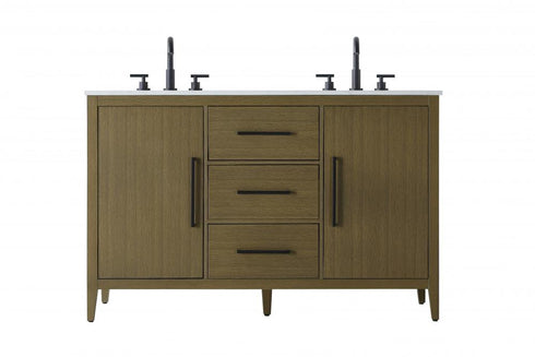 Elegant Lighting Millie 54 inch Double Bathroom Vanity in Grey Model: VF29354DGR