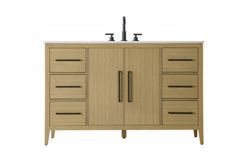 Elegant Lighting Millie 54 inch Single Bathroom Vanity in Grey Model: VF29354GR