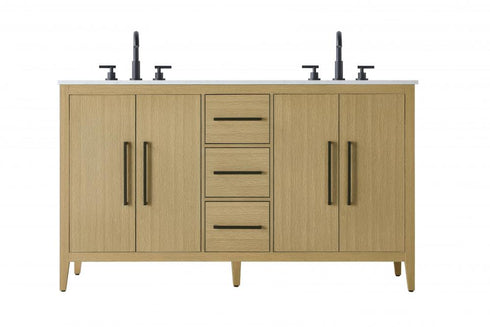 Elegant Lighting Millie 60 inch Double Bathroom Vanity in Grey Model: VF29360DGR