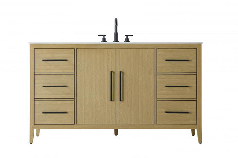Elegant Lighting Millie 60 inch Single Bathroom Vanity in Grey Model: VF29360GR