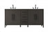 Elegant Lighting Millie 72 inch Double Bathroom Vanity in Grey Model: VF29372DGR
