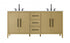 Elegant Lighting Millie 72 inch Double Bathroom Vanity in Grey Model: VF29372DGR