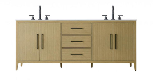 Elegant Lighting Millie 84 inch Double Bathroom Vanity in Grey Model: VF29384DGR