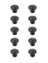Elegant Lighting Minu 1.3 Inch Diameter in Brushed Gold Mushroom Knob Multipack (Set of 10) Model: KB2006-GD-10PK