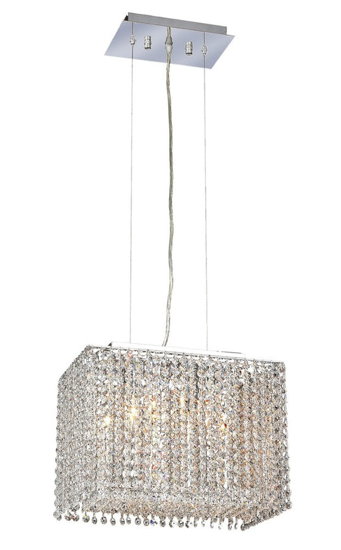 Elegant Lighting Moda 2 light in Chrome Chandelier Model: 1291D14C-CL/SA