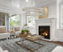 Elegant Lighting Monroe 48 Inch LED Oval Double Ring Pendant in Black Model: 3503D48BK