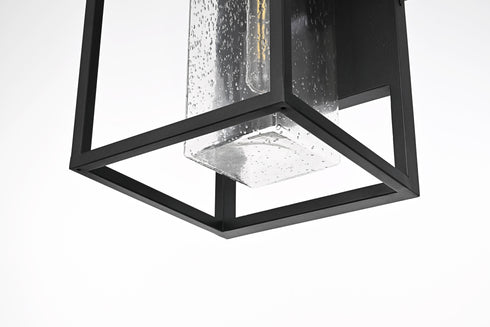 Elegant Lighting Morse 1 Light Wall sconce W10 Inch E10 Inch H16 Inch L1 in Black (1Box) Model: OD366W16BK