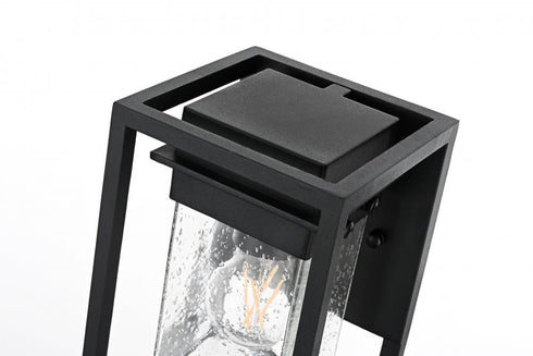 Elegant Lighting Morse 7 inch Outdoor Pendant in Black Model: OD366W9BK