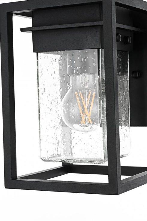 Elegant Lighting Morse 7 inch Outdoor Pendant in Black Model: OD366W9BK