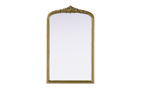 Elegant Lighting Naomi Vintage Resin Mirror 22x36 Inch in Antique Brass Model: MR7F2236AB