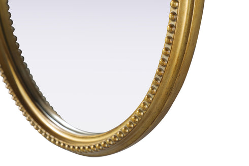 Elegant Lighting Naomi Vintage Resin Mirror 24x25.6 Inch in Antique Brass Model: MR7G24AB
