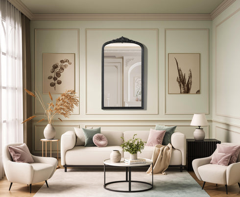 Elegant Lighting Naomi Vintage Resin Mirror 24x42 Inch in Vintage Bronze Model: MR7F2442VB