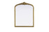 Elegant Lighting Naomi Vintage Resin Mirror 27x36 Inch in Antique Brass Model: MR7F2736AB