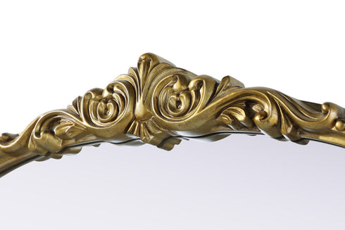 Elegant Lighting Naomi Vintage Resin Mirror 27x42 Inch in Antique Brass Model: MR7F2742AB