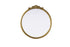 Elegant Lighting Naomi Vintage Resin Mirror 30x32 Inch in Antique Brass Model: MR7G30AB