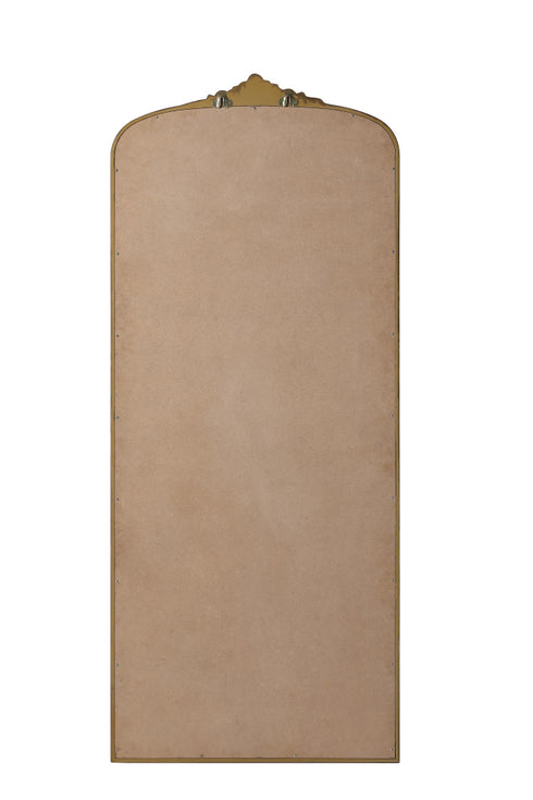 Elegant Lighting Naomi Vintage Resin Mirror 30x72 Inch in Antique Brass Model: MR7F3072AB