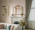 Elegant Lighting Naomi Vintage Resin Mirror 33x30 Inch in Antique Brass Model: MR7F3330AB