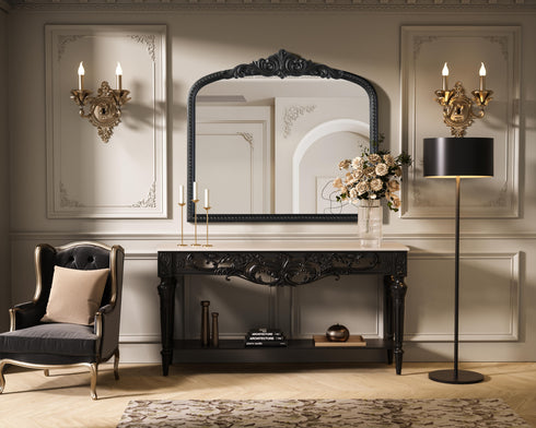 Elegant Lighting Naomi Vintage Resin Mirror 33x30 Inch in Vintage Bronze Model: MR7F3330VB