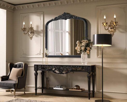 Elegant Lighting Naomi Vintage Resin Mirror 33x30 Inch in Vintage Bronze Model: MR7F3330VB