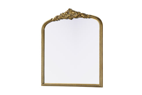 Elegant Lighting Naomi Vintage Resin Mirror 33x36 Inch in Antique Brass Model: MR7F3336AB