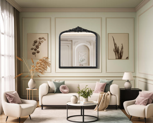 Elegant Lighting Naomi Vintage Resin Mirror 33x36 Inch in Vintage Bronze Model: MR7F3336VB