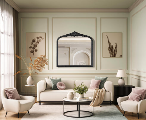 Elegant Lighting Naomi Vintage Resin Mirror 36x36 Inch in Vintage Bronze Model: MR7F3636VB