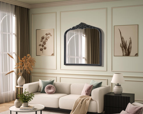 Elegant Lighting Naomi Vintage Resin Mirror 36x36 Inch in Vintage Bronze Model: MR7F3636VB