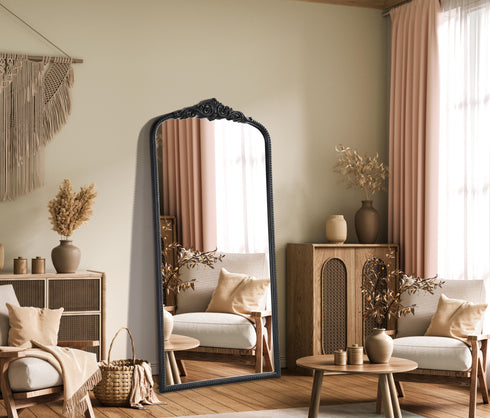 Elegant Lighting Naomi Vintage Resin Mirror 36x72 Inch in Vintage Bronze Model: MR7F3672VB