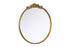 Elegant Lighting Naomi Vintage Resin Mirror 42x45 Inch in Antique Brass Model: MR7G42AB