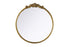 Elegant Lighting Naomi Vintage Resin Mirror 42x45 Inch in Antique Brass Model: MR7G42AB